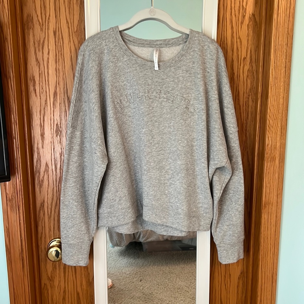 Fabletics Cropped Sweatshirt Never Settle - image 1